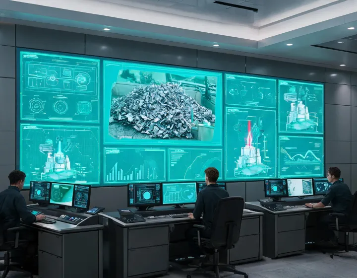 Nucor process technology control room